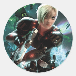 Sticker Rond Le sergent Tammy Calhoun Running