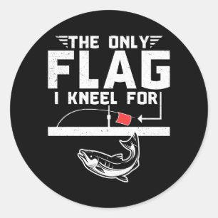 Sticker Rond Le Seul Drapeau Pour Lequel Je Me Serre