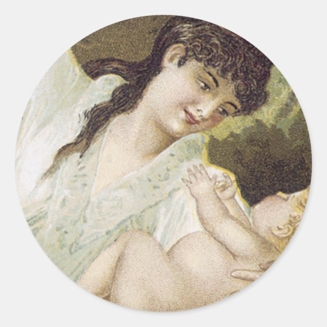 Sticker Rond Le sirop apaisant de Mme Winslow, pour les enfants (Devant)