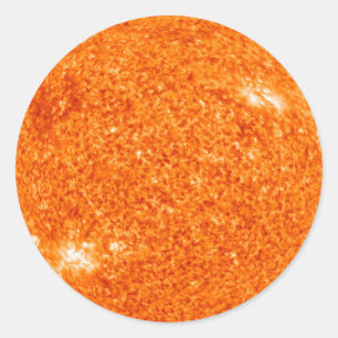 Sticker Rond Le soleil bouillant