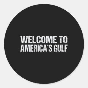 Sticker Rond Le Sombrero Ame du président Trump Amérique du Gol