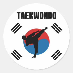 Sticker Rond Le Taekwondo