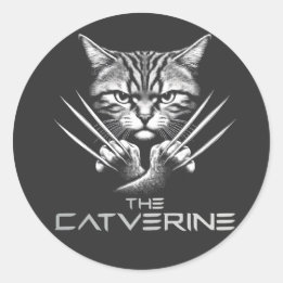 Sticker Rond Le thème de l'Halloween de Catverine