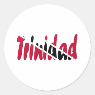 Sticker Rond Le Trinidad et le Tobago