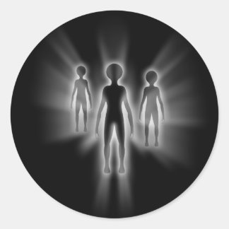 Sticker Rond Le troisième type d'enlèvement