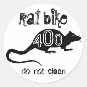 Sticker Rond le vélo 400 de rat - ne nettoyez pas