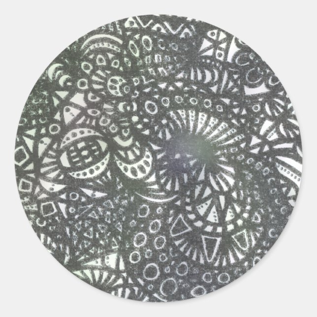 Sticker Rond Le ver à vent A1 (Devant)