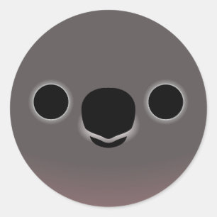 Sticker Rond Le visage du perroquet de Bourke