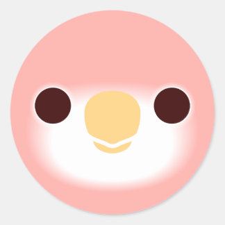Sticker Rond Le visage du perroquet de Rubino Bourke