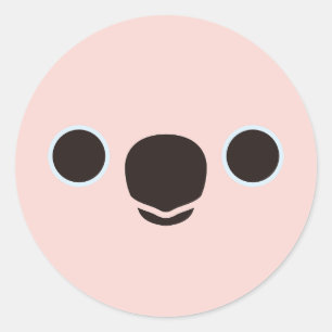Sticker Rond Le visage d'un Cockatoo Moluccan