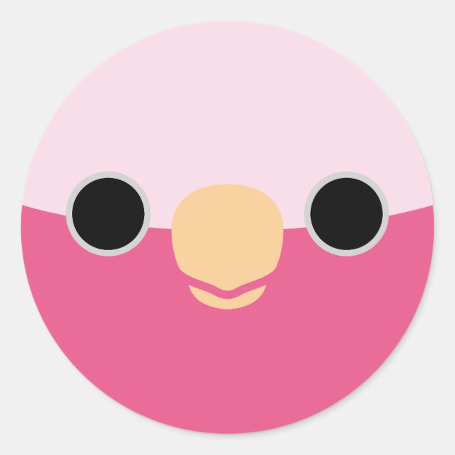 Sticker Rond Le visage d'une Galah (Devant)