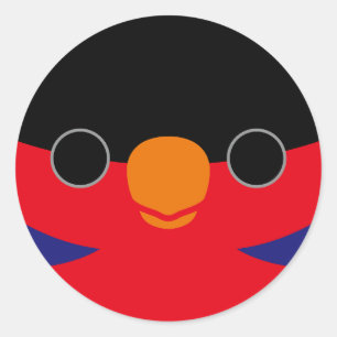 Sticker Rond Le visage d'une gloire noire
