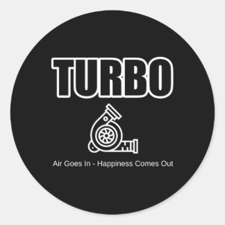 Sticker Rond Le Voiture Guy Turbo Air Va Dans Le Hapess Sorte