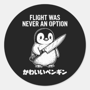 Sticker Rond Le vol n'a jamais été une option