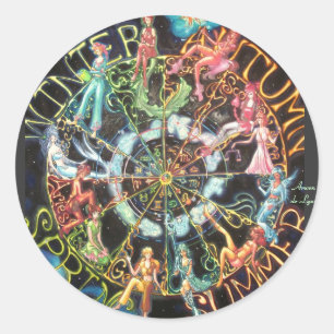 Sticker Rond Le Zodiac