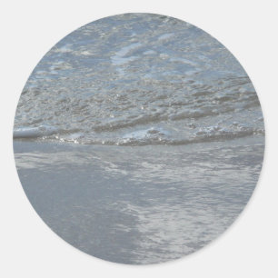 Sticker Rond L'eau sur la plage Photographie Abstraite