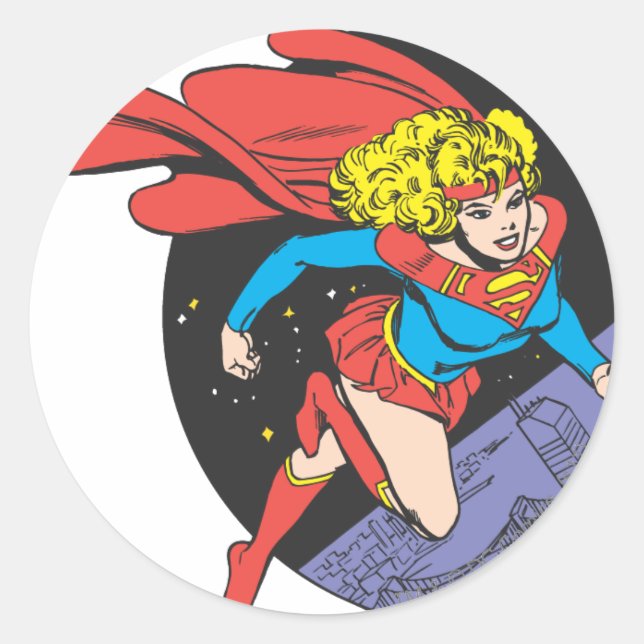Sticker Rond Leçons superfilles dans l'espace (Devant)