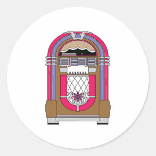 Sticker Rond lecteur de juke-box