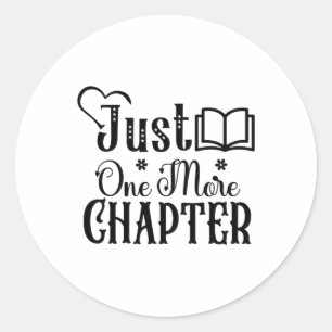 Sticker Rond Lecture Art Juste Un Autre Chapitre