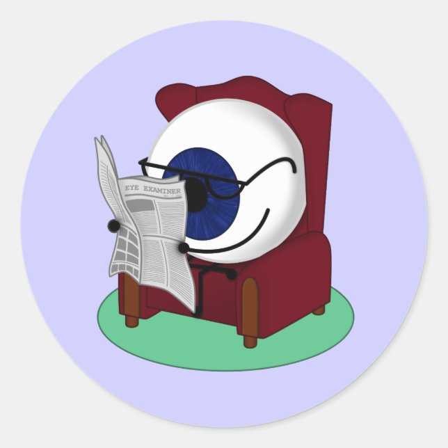 Sticker Rond Lecture visuelle (Devant)