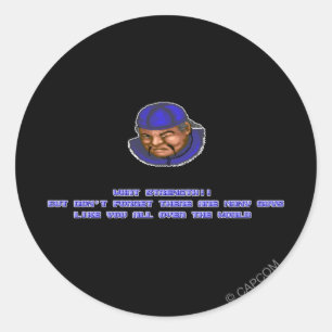 Sticker Rond Lee KO'ed