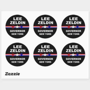 Sticker Rond Lee Zeldin Gouverneur New York 2022