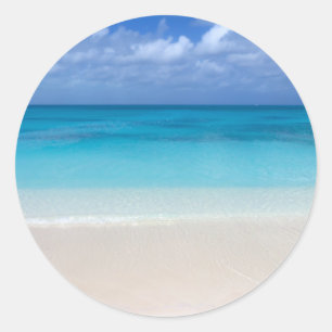 Sticker Rond Leeward Beach Turks and Caicos Photo