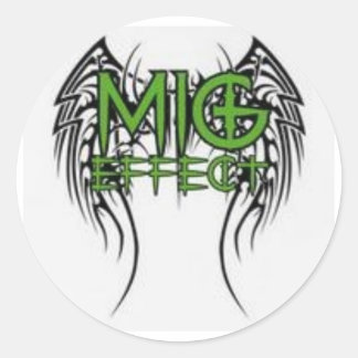Sticker Rond L'effet MiG