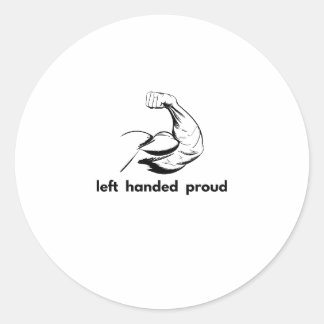 Sticker Rond left handed  proud