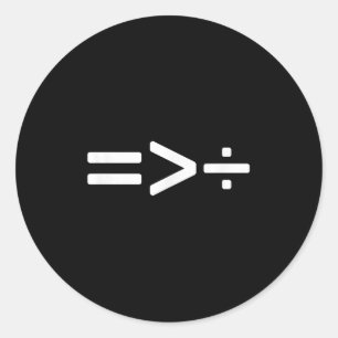 Sticker Rond L'Égalité Des cool Est Supérieure À La Division _1