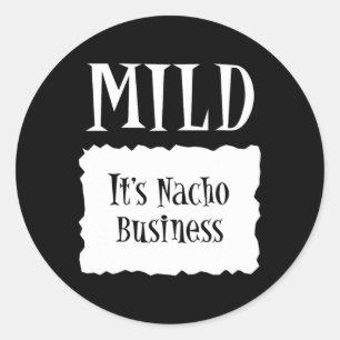 Sticker Rond Léger - Paquet chaud Halloween Costume Taco