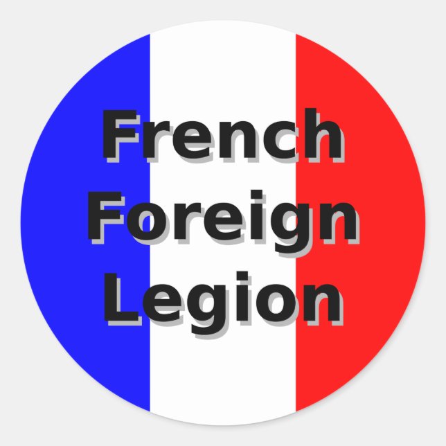 Sticker Rond Légion étrangère française (Devant)