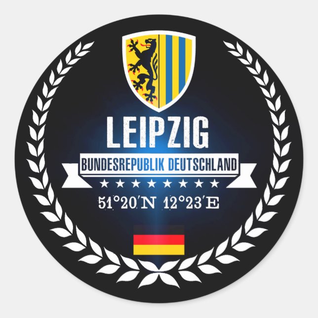 Sticker Rond Leipzig (Devant)