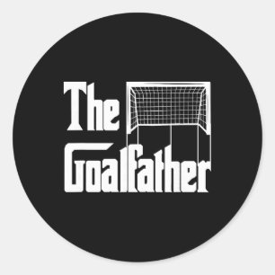 Sticker Rond L'entraîneur de gardien de but de football papa Go