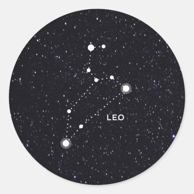 Sticker Rond Leo (Devant)