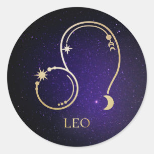 Sticker Rond Leo