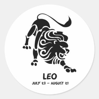 Sticker Rond Leo