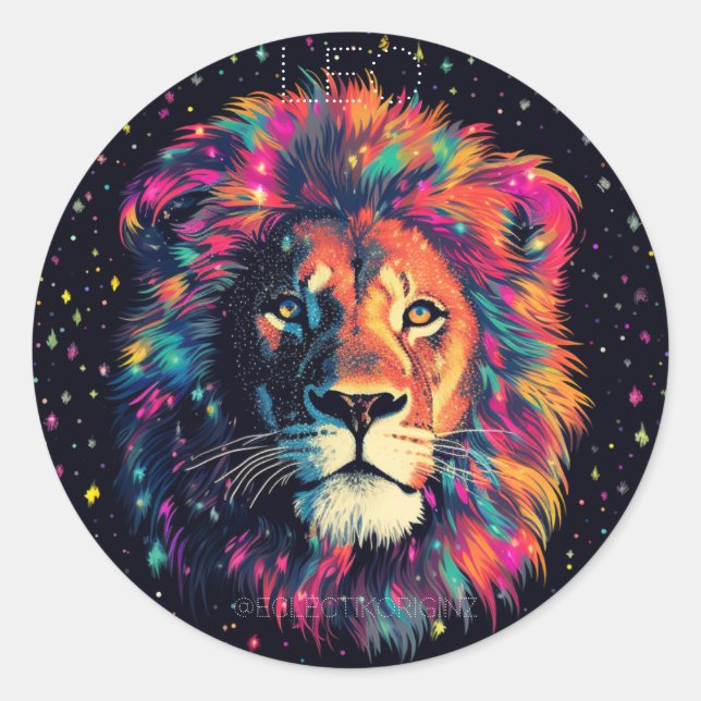 Sticker Rond Leo (Devant)