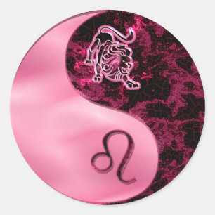Sticker Rond Leo Yin Yang