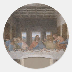 Sticker Rond Leonardo da Vinci - La Dernière Cène