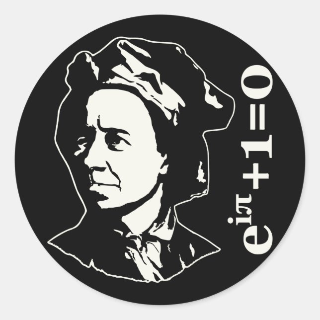 Sticker Rond Leonhard Euler (Devant)