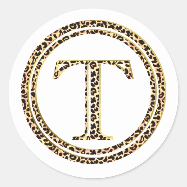 Sticker Rond Leopard T (Devant)