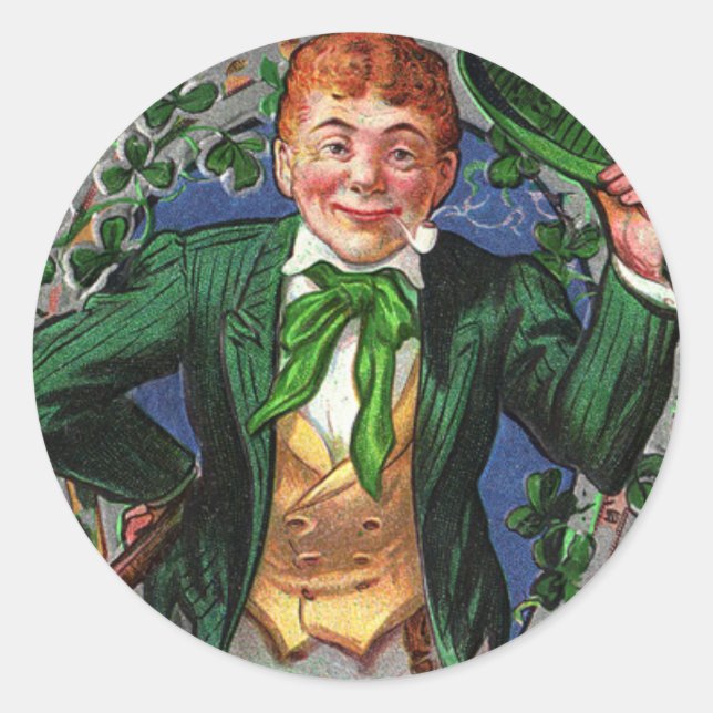 Sticker Rond Leprechaun (Devant)
