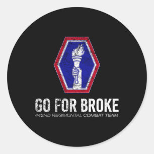 Sticker Rond L'Équipe De Combat Américaine Marauder 442E Regita