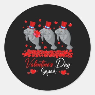 Sticker Rond L'équipe de la Saint-Valentin Trois Mignons Lamant