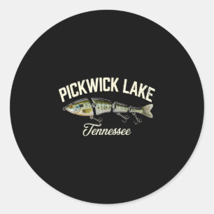 Sticker Rond l'équipe de plein air du lac Pickwick tennessee en