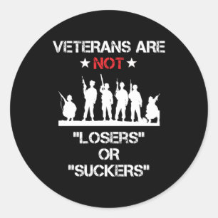 Sticker Rond Les Anciens Combattants Ne Sont Pas Perdants Ou Su