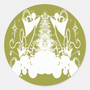 Sticker Rond Les anges changent de couleur
