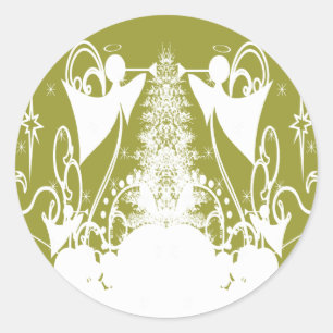 Sticker Rond Les anges changent de couleur -