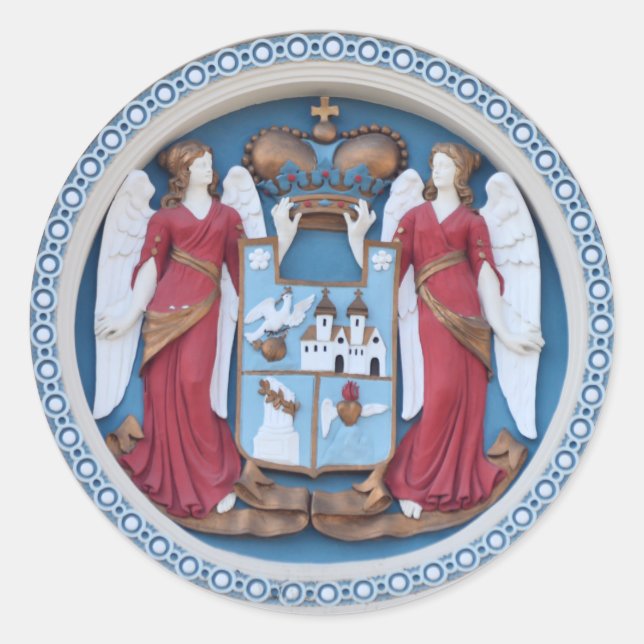 Sticker Rond les anges orthodoxes scellement religion symbole s (Devant)